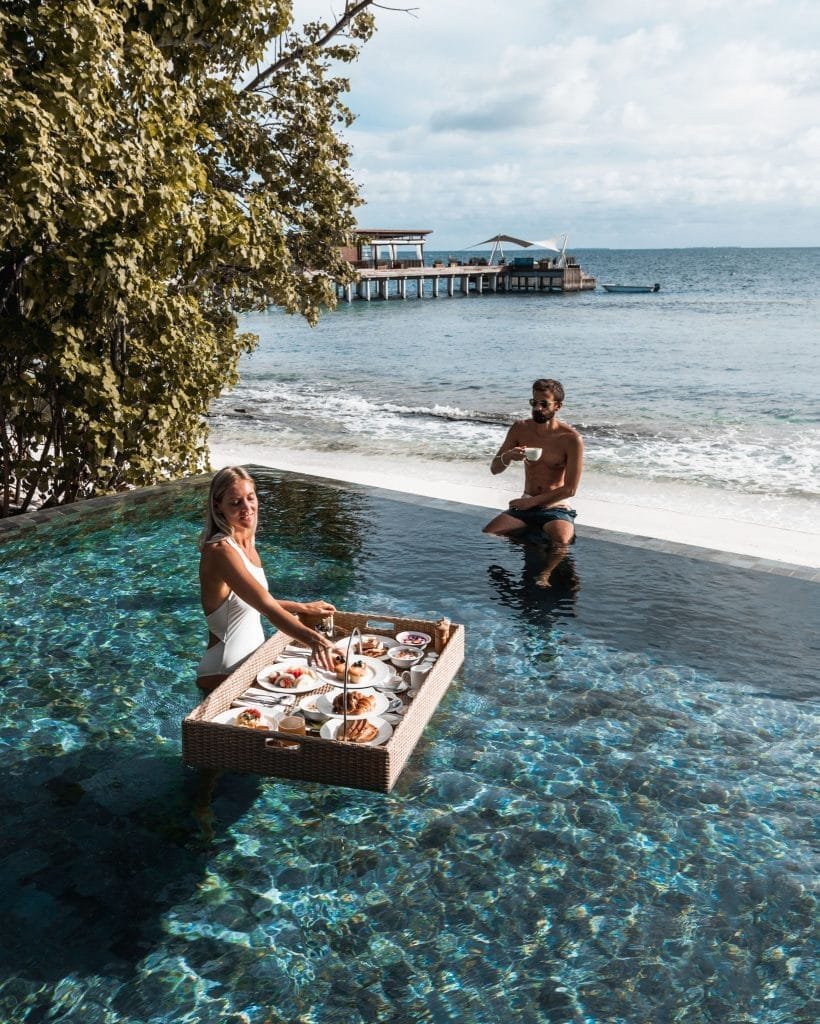 Floating Breakfast at Park Hyatt Maldives Hadahaa