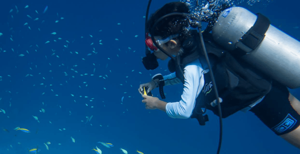 Junior scuba diving